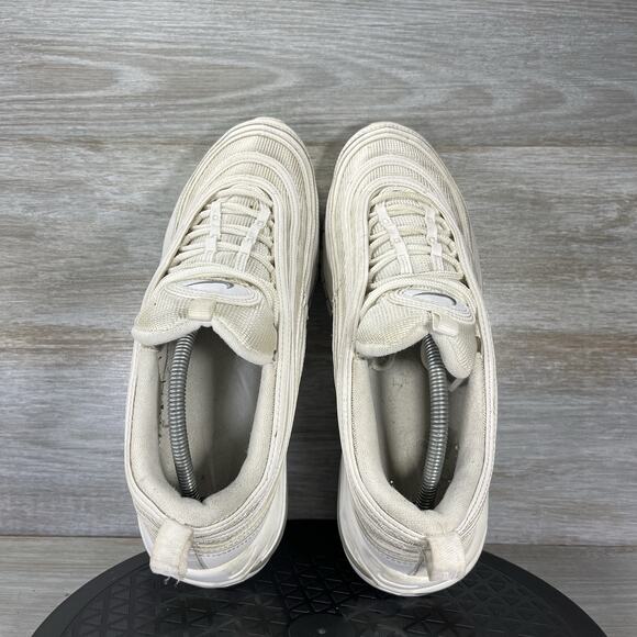 Nike Men’s Air Max 97 921826-101 White Wolf Grey Athletic Shoes Size 12 - Picture 6 of 9
